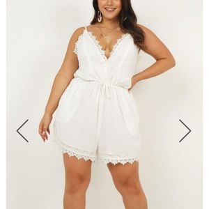 NEVER BEEN WORN white romper